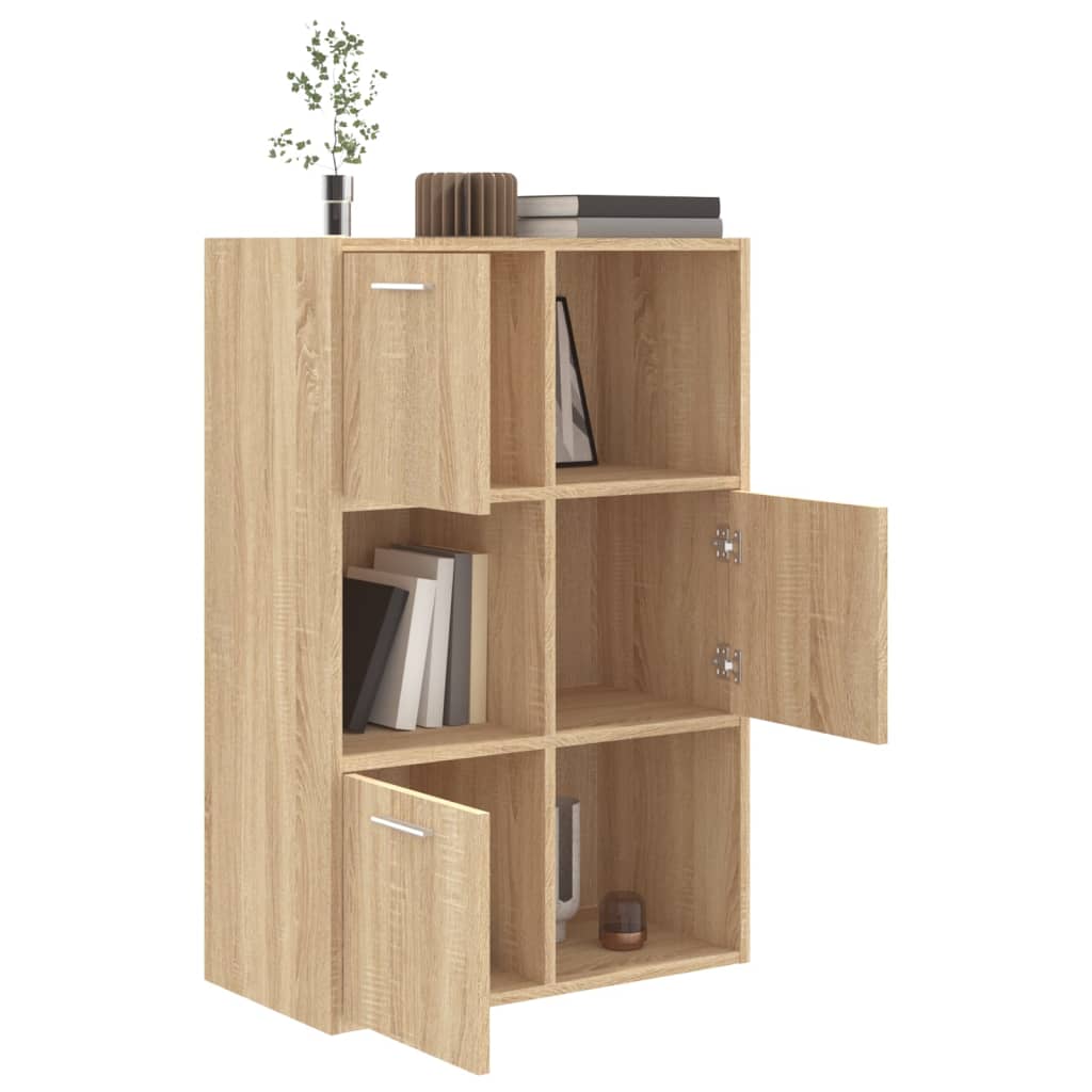 Storage Cabinet Sonoma Oak 60x29.5x90 cm Chipboard