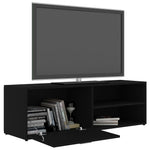 TV Cabinet Black 120x34x37 cm Chipboard