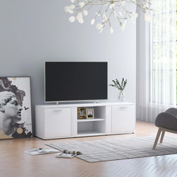 TV Cabinet White Chipboard