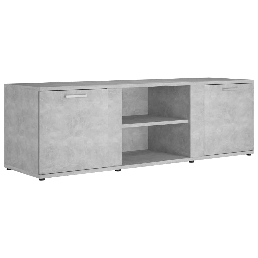 TV Cabinet Concrete Grey 120x34x37 cm Chipboard