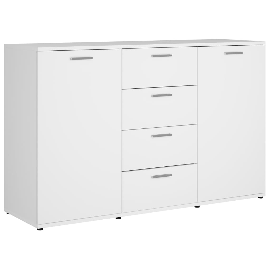Sideboard White 120x35.5x75 cm Chipboard