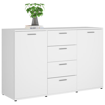 Sideboard White 120x35.5x75 cm Chipboard