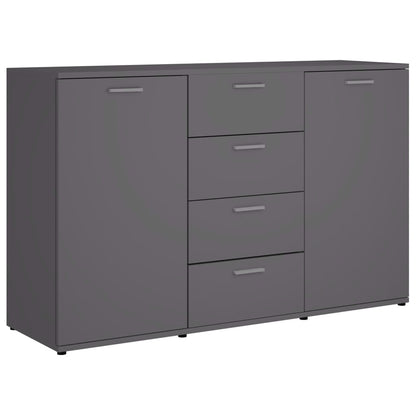 Sideboard Grey 120x35.5x75 cm Chipboard