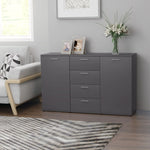 Sideboard Grey 120x35.5x75 cm Chipboard