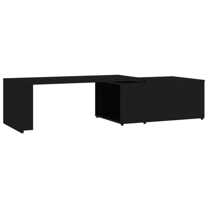 Coffee Table Black 150x50x35 cm Chipboard