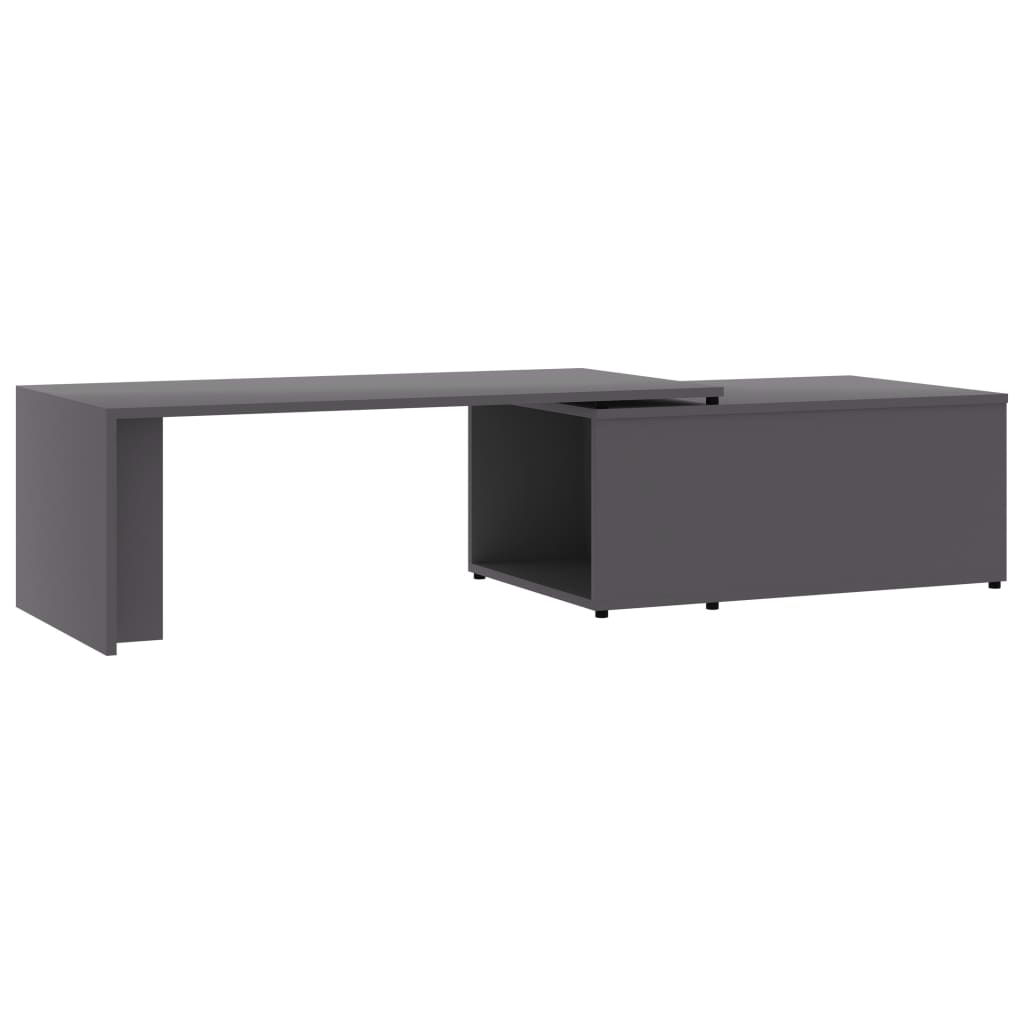 Coffee Table Grey 150x50x35 cm Chipboard