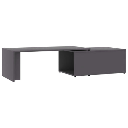 Coffee Table Grey 150x50x35 cm Chipboard
