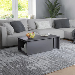 Coffee Table Grey 150x50x35 cm Chipboard