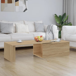 Coffee Table Sonoma Oak 150x50x35 cm Chipboard