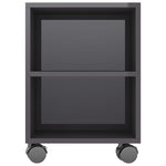 TV Cabinet High Gloss Grey Chipboard