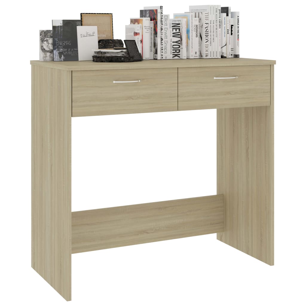 Desk Sonoma Oak 80x40x75 cm Chipboard