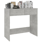 Desk Concrete Grey 80x40x75 cm Chipboard