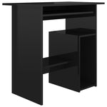 Desk High Gloss Black 80x45x74 cm Chipboard
