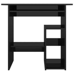 Desk High Gloss Black 80x45x74 cm Chipboard