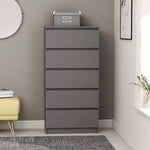 Drawer Sideboard Grey 60x35x121 cm Chipboard