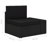 Minimalist Sectional Sofa 3 Seater Poly Garden Gathering Essentials