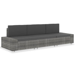 Modern Sectional Sofa 3 Seater Poly Garden Gathering Patio Relax 