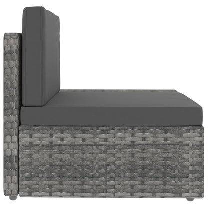 Modern Sectional Sofa 3 Seater Poly Garden Gathering Patio Relax 