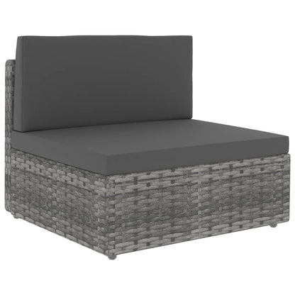 Modern Sectional Sofa 3 Seater Poly Garden Gathering Patio Relax 