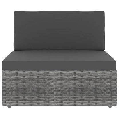 Modern Sectional Sofa 3 Seater Poly Garden Gathering Patio Relax 