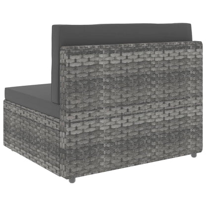 Modern Sectional Sofa 3 Seater Poly Garden Gathering Patio Relax 