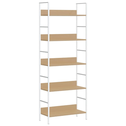 5-Shelf Bookshelf Oak 60cm Engineered Wood | HomeAndLiving