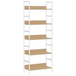 5-Shelf Bookshelf Oak 60cm Engineered Wood | HomeAndLiving