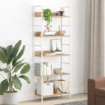 5-Shelf Bookshelf Oak 60cm Engineered Wood | HomeAndLiving