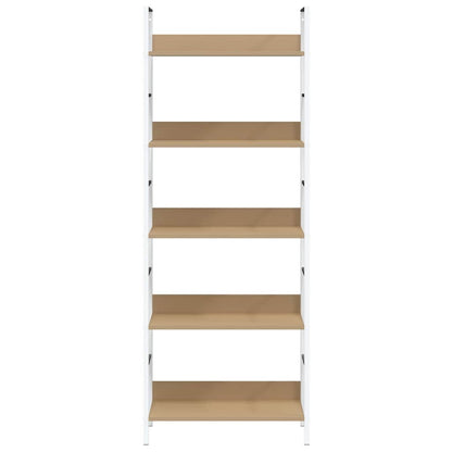 5-Shelf Bookshelf Oak 60cm Engineered Wood | HomeAndLiving
