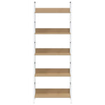 5-Shelf Bookshelf Oak 60cm Engineered Wood | HomeAndLiving