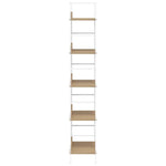 5-Shelf Bookshelf Oak 60cm Engineered Wood | HomeAndLiving