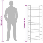5-Shelf Bookshelf Oak 60cm Engineered Wood | HomeAndLiving