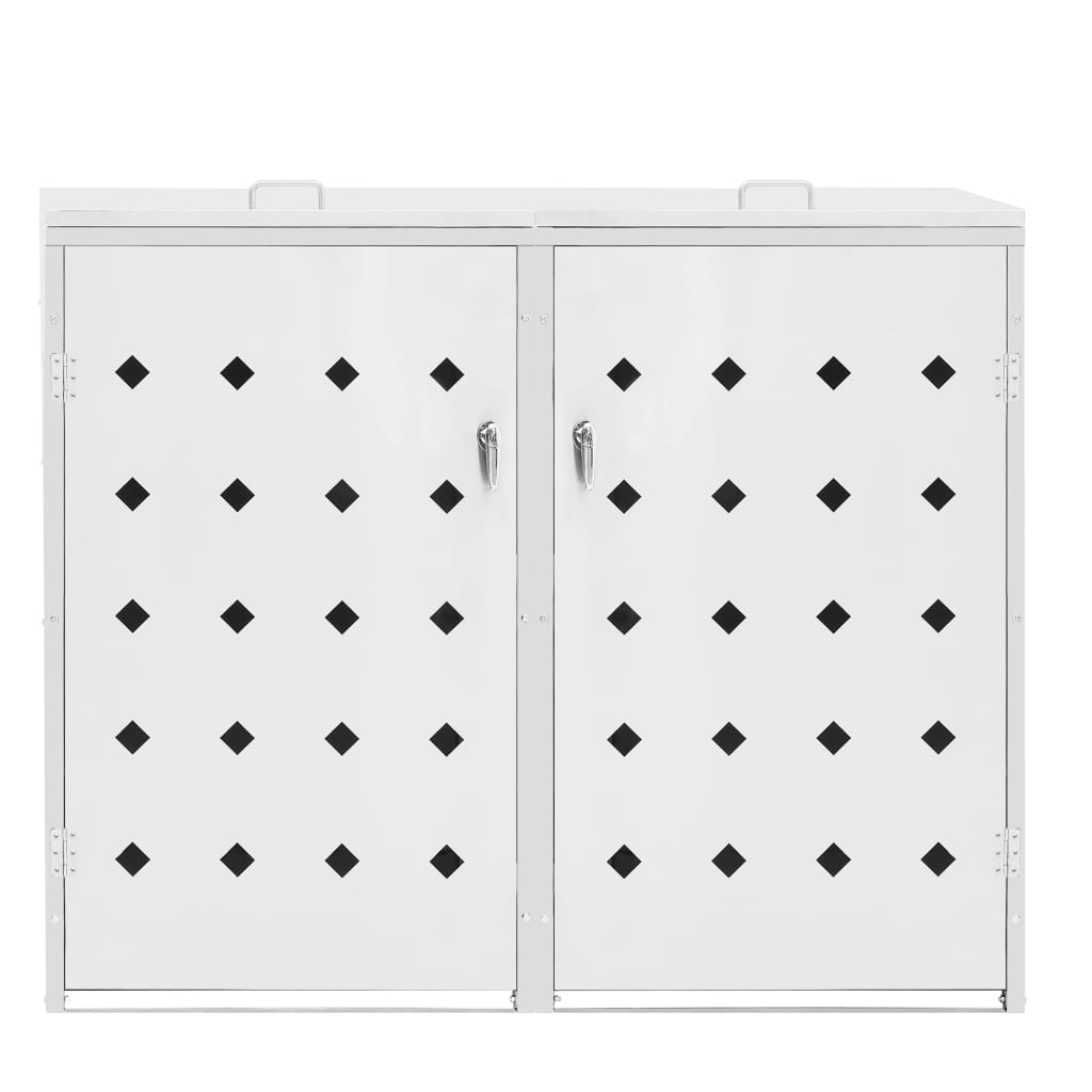 Double Wheelie Bin Shed 240 L Stainless Steel