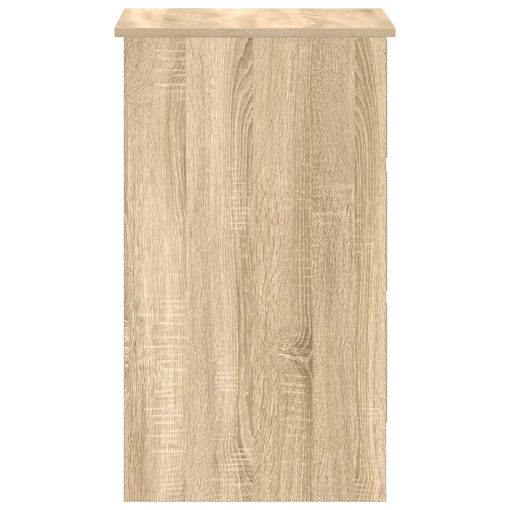 Sonoma Oak Desk 3 Drawers 90cm Home Office | HomeAndLiving