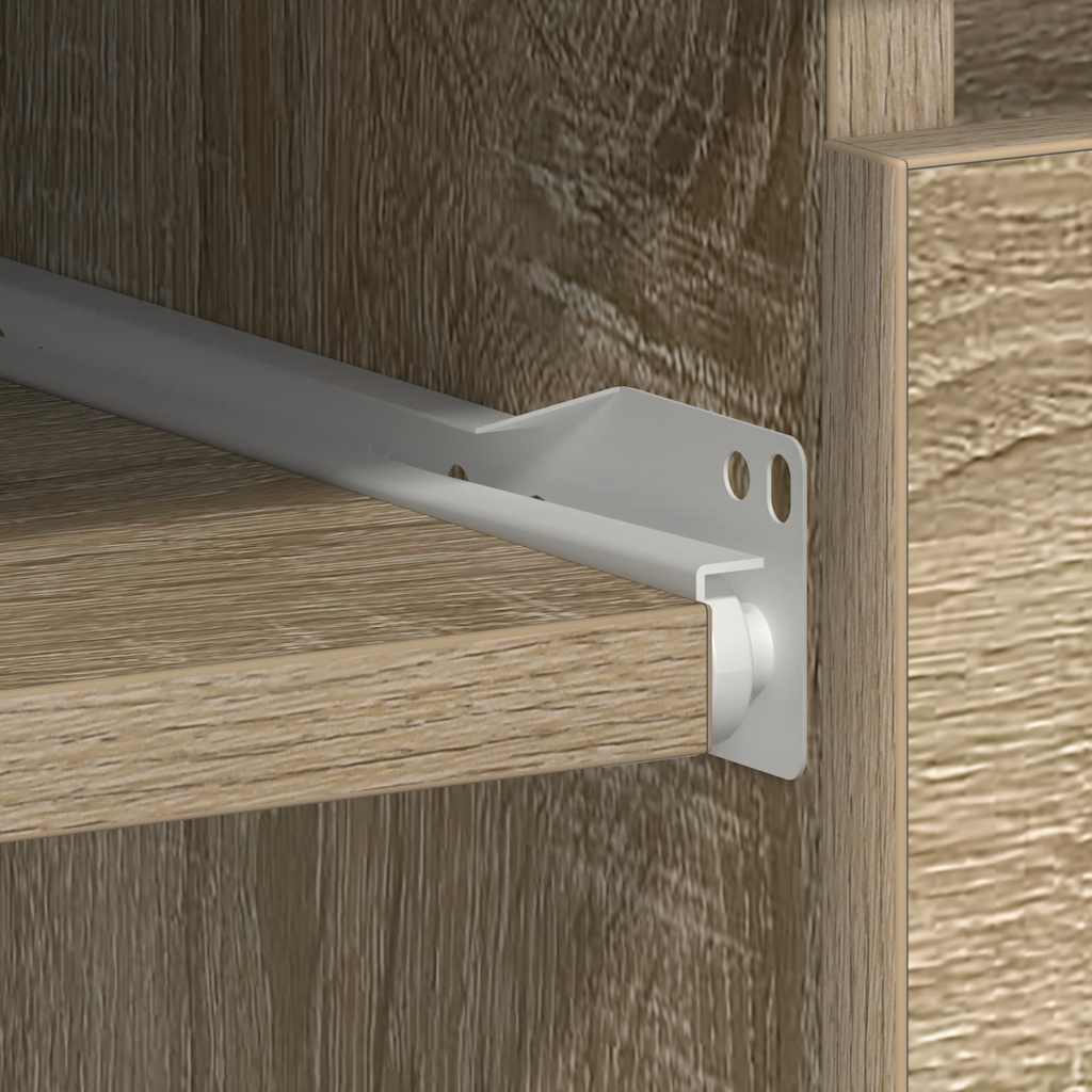 Sonoma Oak Desk 3 Drawers 90cm Home Office | HomeAndLiving