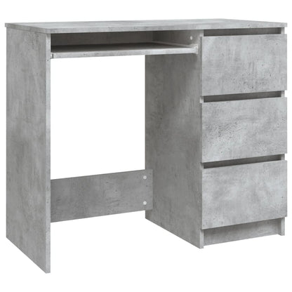 Desk Concrete Grey 90x45x76 cm Chipboard