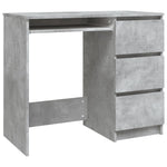 Desk Concrete Grey 90x45x76 cm Chipboard