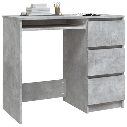 Desk Concrete Grey 90x45x76 cm Chipboard