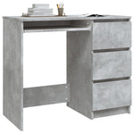 Desk Concrete Grey 90x45x76 cm Chipboard