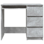 Desk Concrete Grey 90x45x76 cm Chipboard