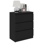 Sideboard Black 60x35x76 cm Chipboard