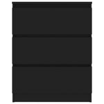 Sideboard Black 60x35x76 cm Chipboard
