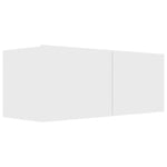 TV Cabinet White 80x30x30 cm Chipboard