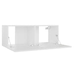 TV Cabinet White 80x30x30 cm Chipboard