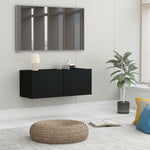 TV Cabinet Black 80x30x30 cm Chipboard