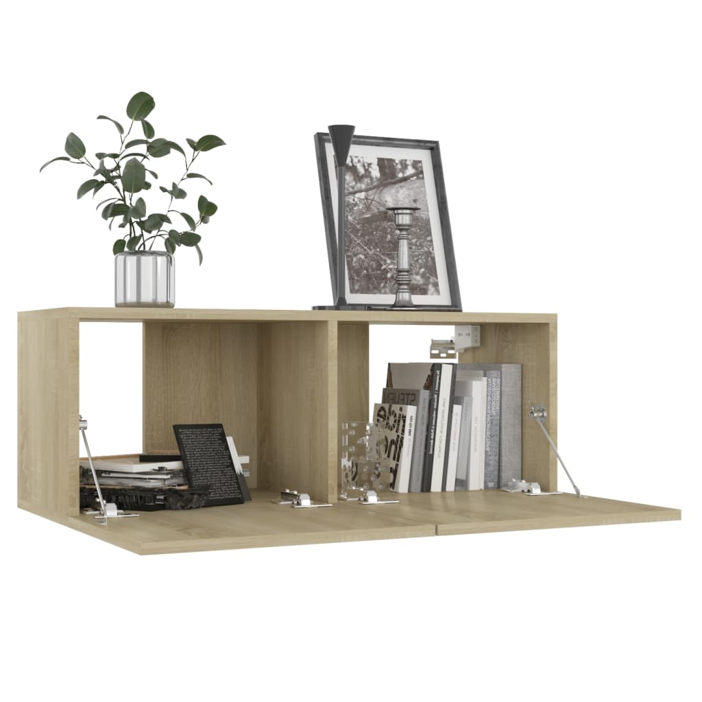 TV Cabinet Sonoma Oak 80x30x30 cm Chipboard