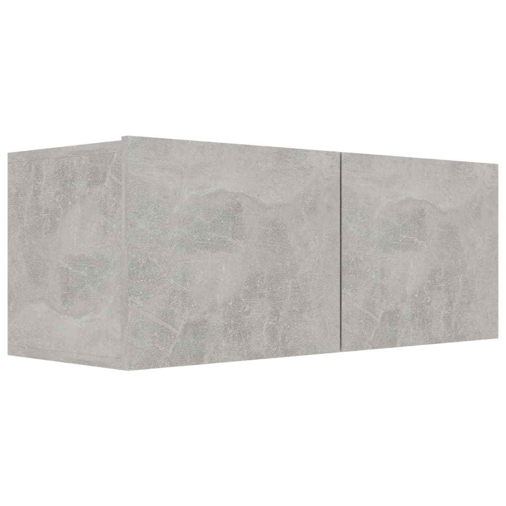 TV Cabinet Concrete Grey 80x30x30 cm Chipboard