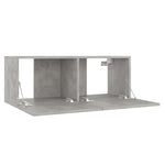 TV Cabinet Concrete Grey 80x30x30 cm Chipboard