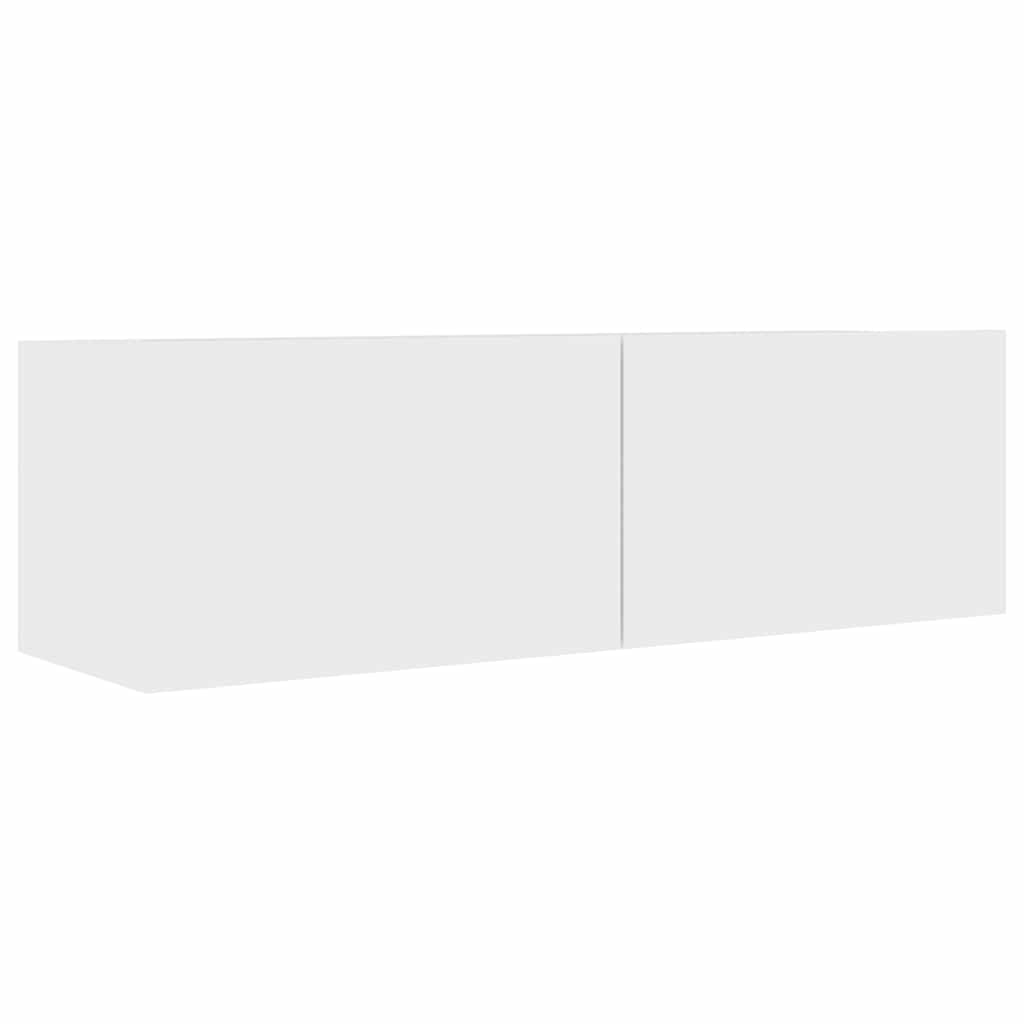 Floating TV Cabinet Wall Mounted White 100cm | HomeAndLiving