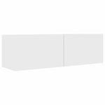 Floating TV Cabinet Wall Mounted White 100cm | HomeAndLiving